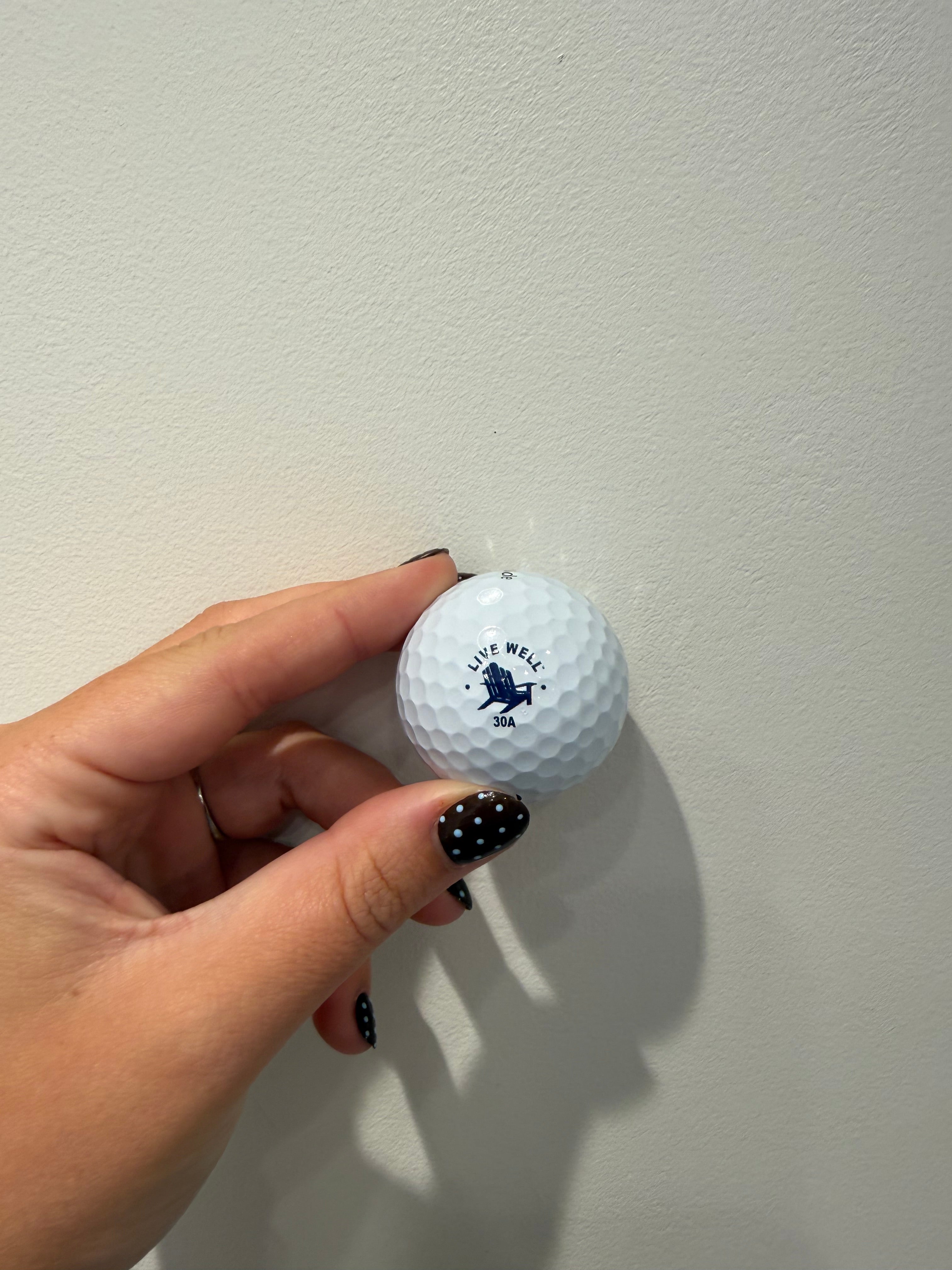 Live Well 30A Classic Logo Golf Ball