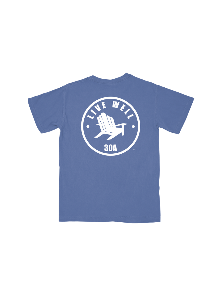 Live Well 30A Circle Logo Pocket T-Shirt