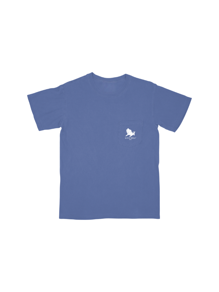 Live Well 30A Circle Logo Pocket T-Shirt