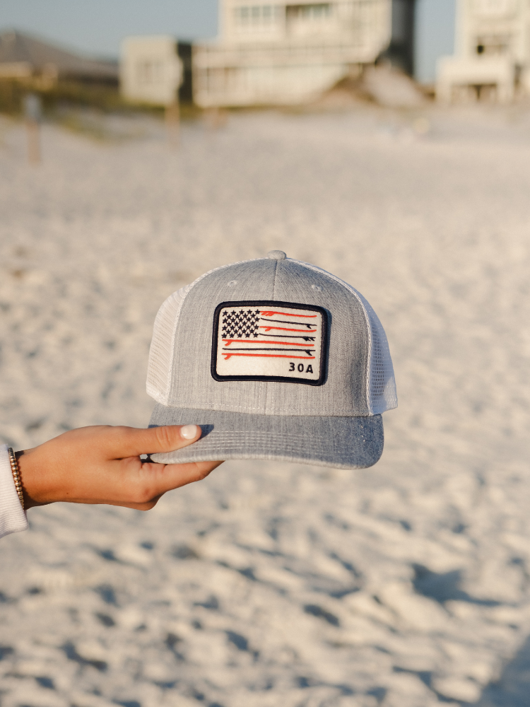 Contender Surfboard Flag Trucker Hat