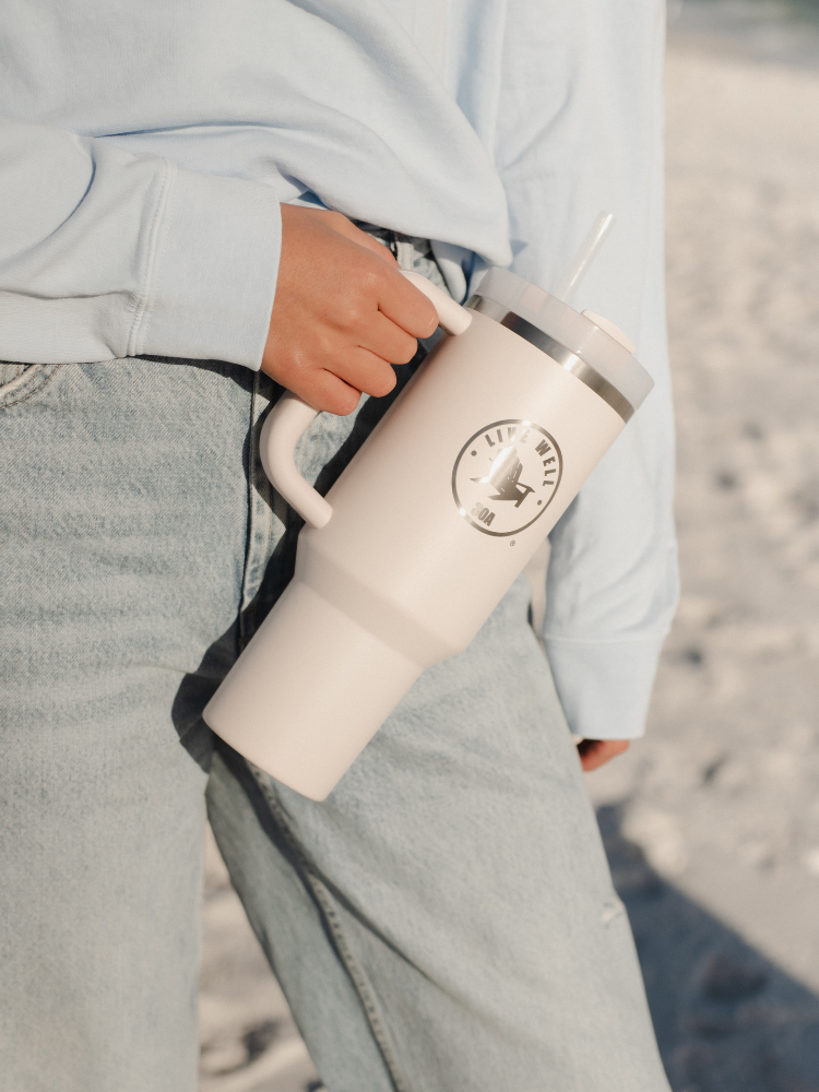 Live Well 30A Circle Logo Etched Stanley Quencher H2.O FlowState™ Tumbler