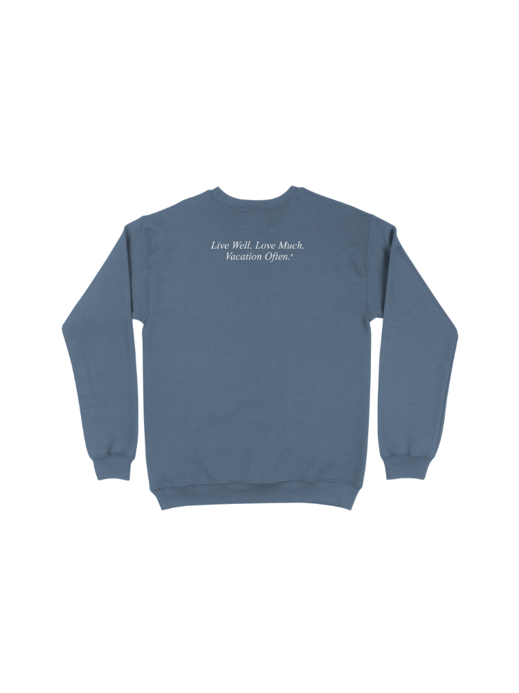 Live Well 30A Classic Logo Comfort Colors Lightweight Sweatshirt