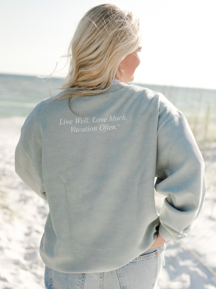 Live Well 30A Classic Logo Corded Crew Sweatshirt