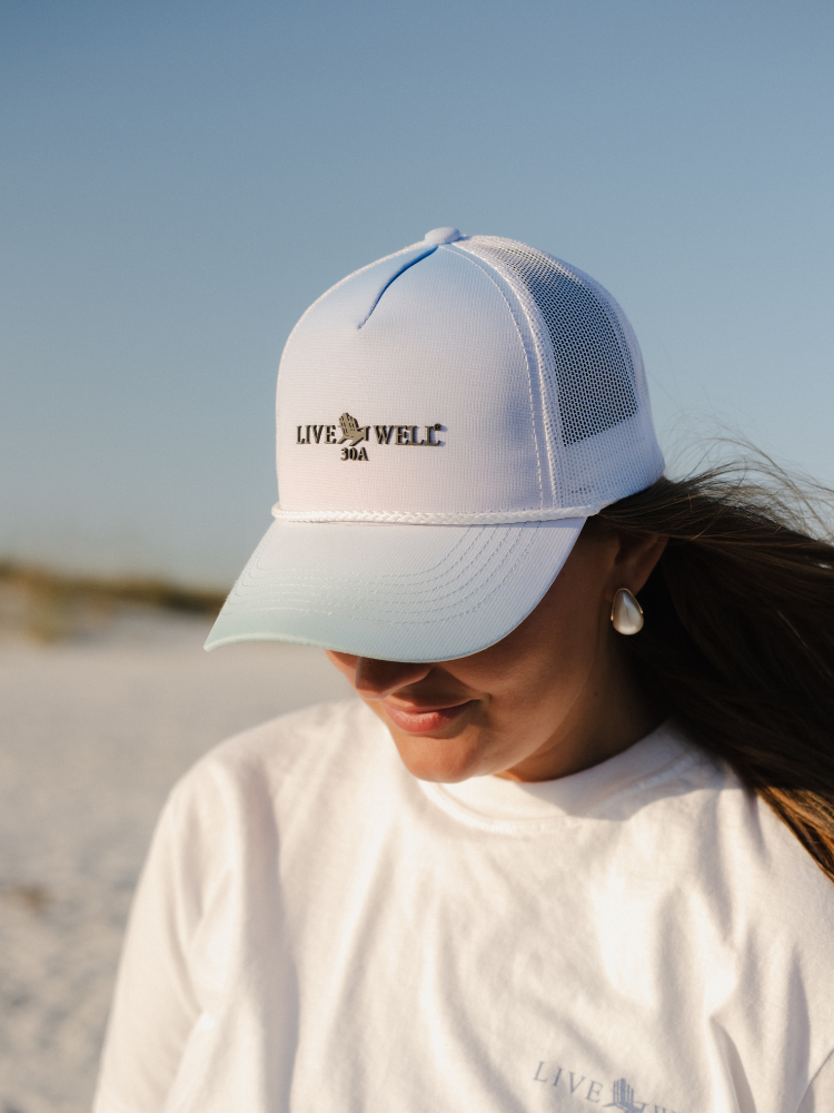 Live Well 30A Classic Logo Ombré Rope Hat