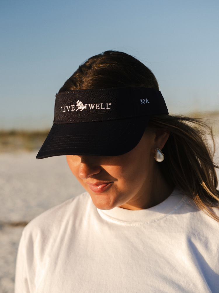Live Well 30A Classic Logo Visor Hat