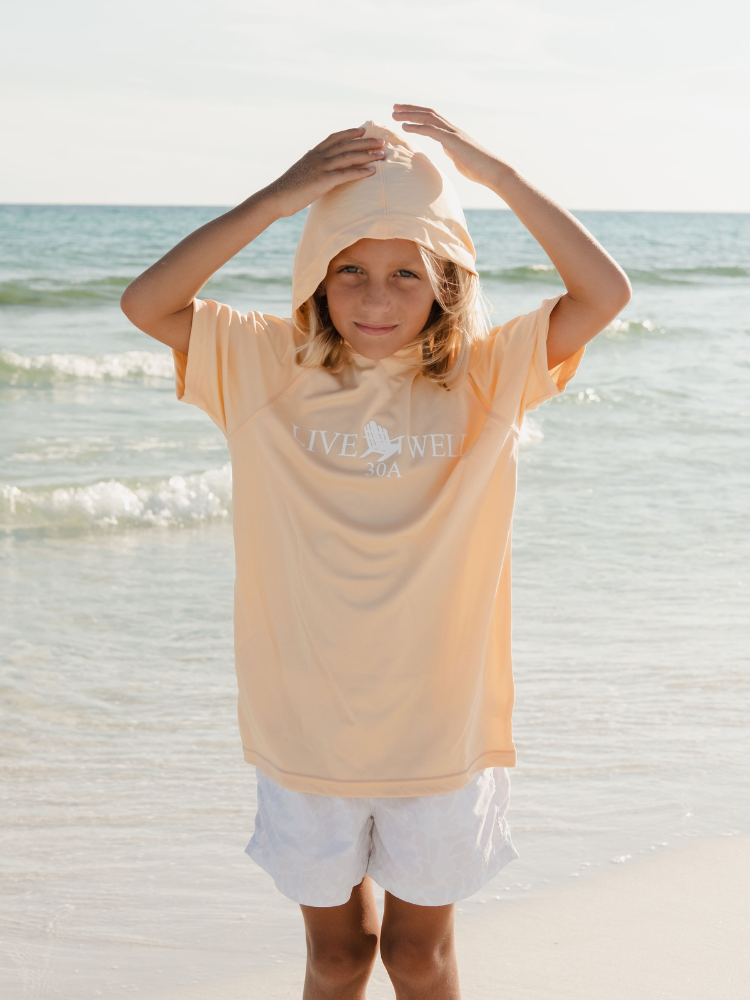 Live Well 30A Classic Logo Youth Performance Hoodie