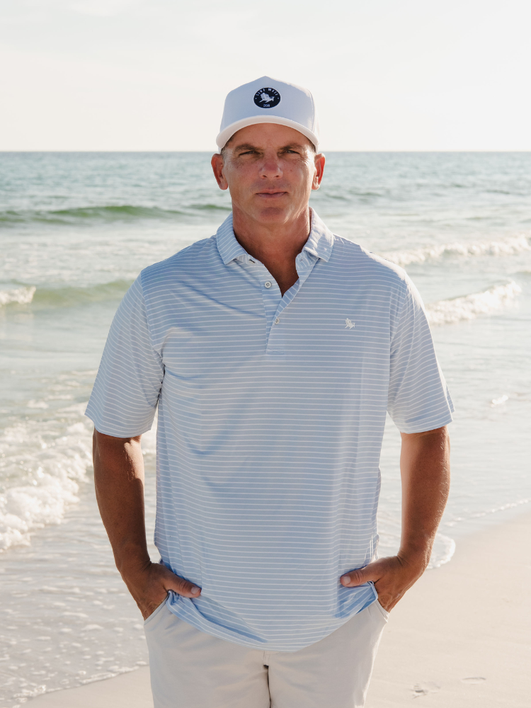 Live Well Chair Thin Striped Polo