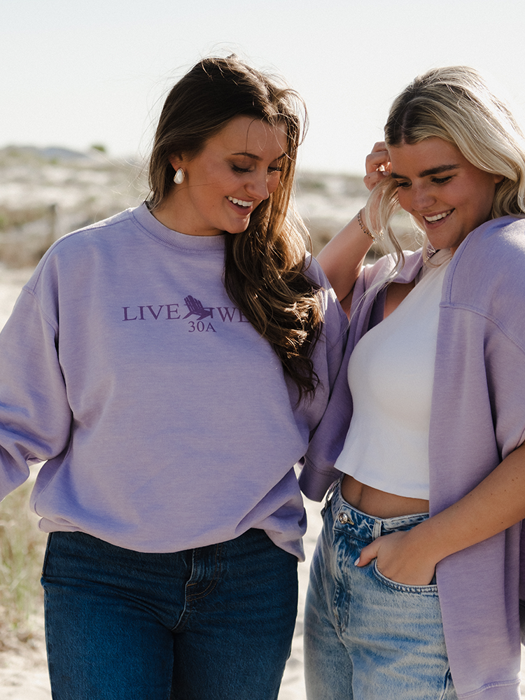 Live Well 30A Classic Logo Campus Sweatshirt