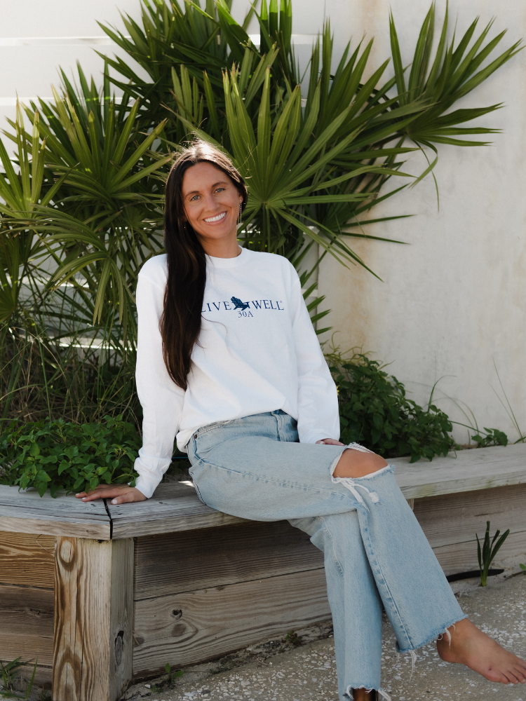 Live Well Classic Logo Comfort Colors Long Sleeve T-Shirt