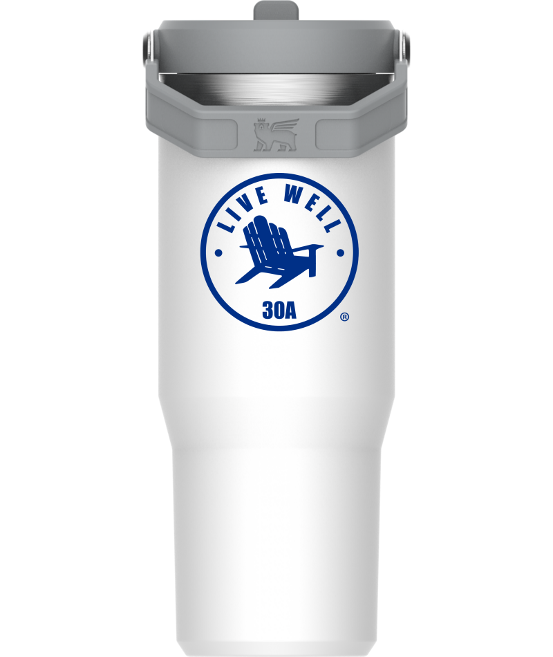 Live Well 30A Circle Logo Print Stanley IceFlow Flip Straw Tumbler 30oz