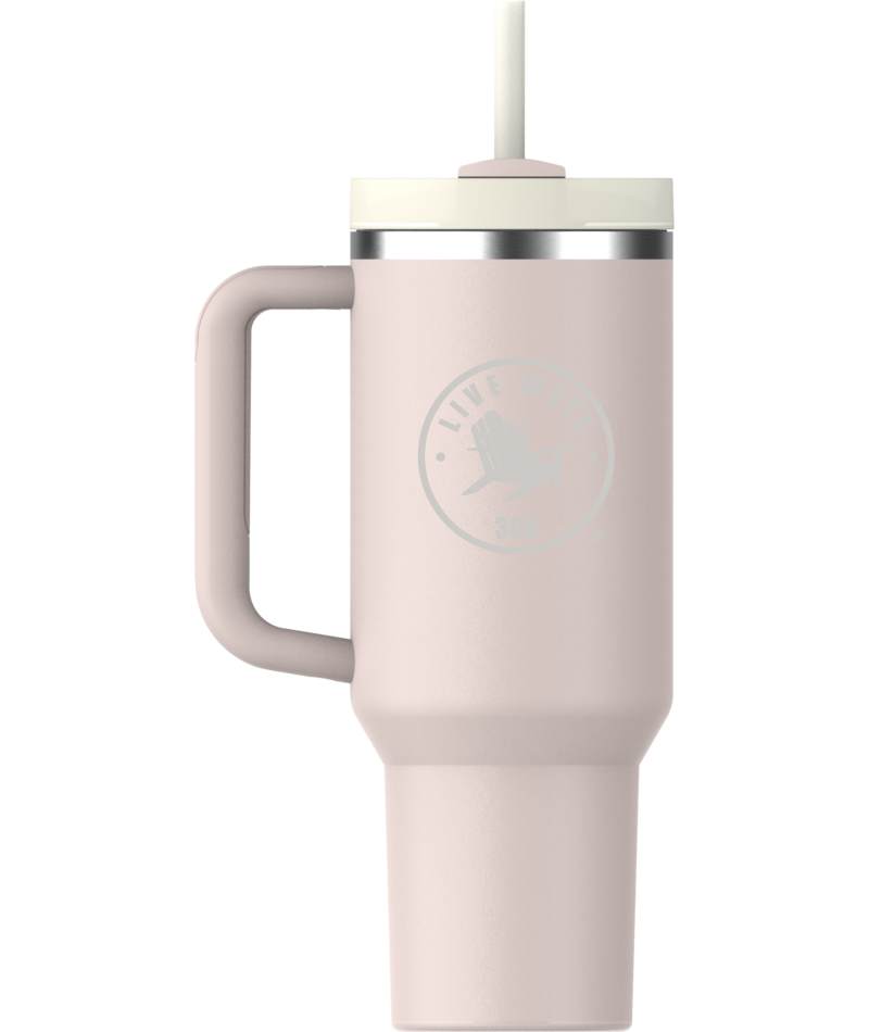 Live Well 30A Circle Logo Etched Stanley Quencher H2.O FlowState™ Tumbler