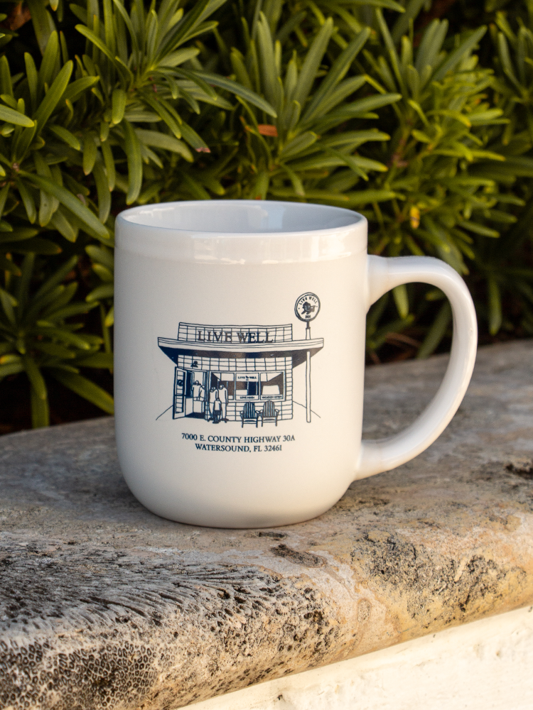 Live Well 30A Store Outline Mug