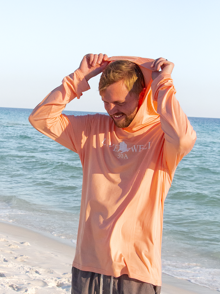 Live Well 30A Classic Logo Performance Sun Shirt Hoodie
